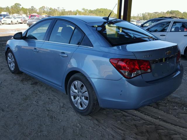 1G1PC5SHXC7220949 - 2012 CHEVROLET CRUZE LS BLUE photo 3