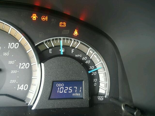 4T1BF1FK9CU041872 - 2012 TOYOTA CAMRY BASE BLACK photo 8