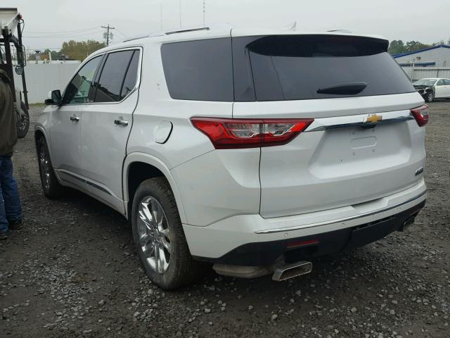 1GNEVKKW2JJ116906 - 2018 CHEVROLET TRAVERSE H WHITE photo 3