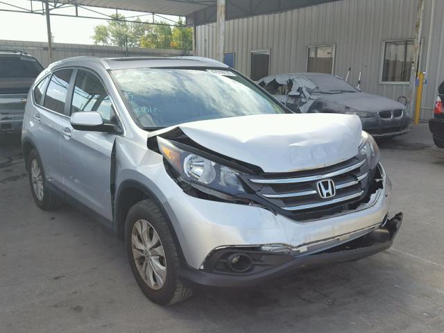 2HKRM3H77EH552765 - 2014 HONDA CR-V EXL SILVER photo 1