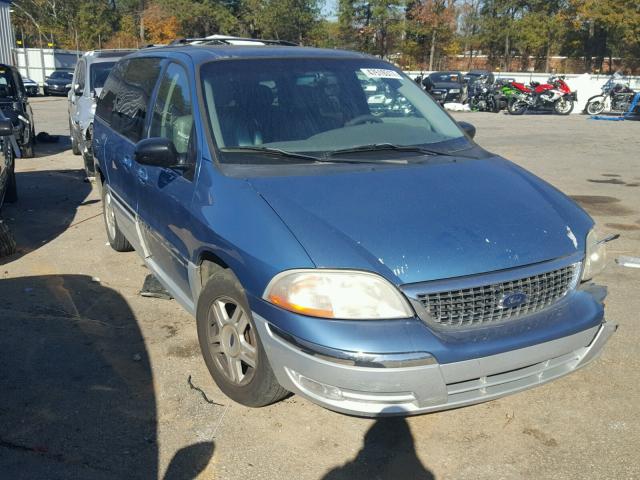 2FMDA53481BA38078 - 2001 FORD WINDSTAR S BLUE photo 1