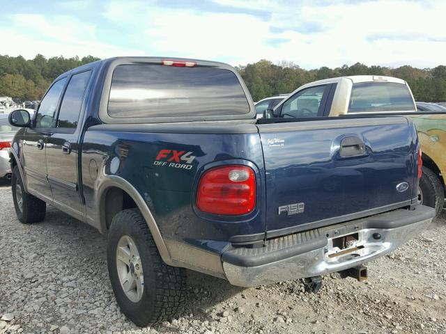 1FTRW08L23KA54655 - 2003 FORD F150 SUPER BLUE photo 3