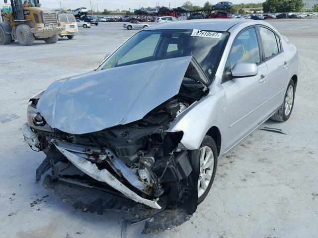 JM1BK32F871719751 - 2007 MAZDA 3 I SILVER photo 2