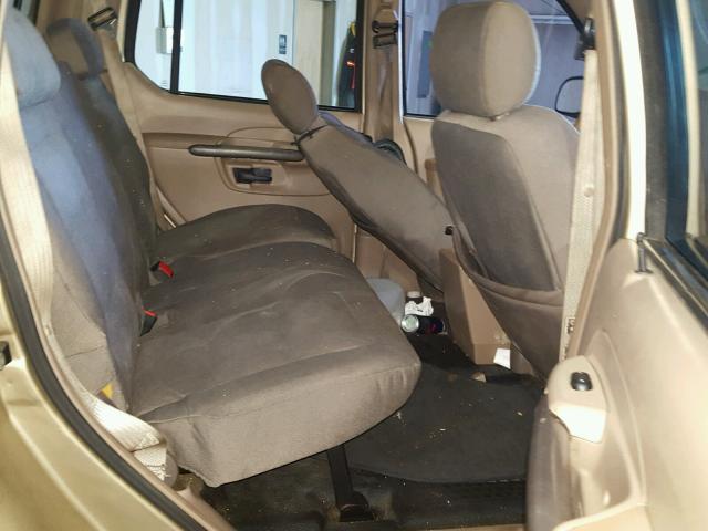 1FMZU67E11UA86036 - 2001 FORD EXPLORER S GOLD photo 6