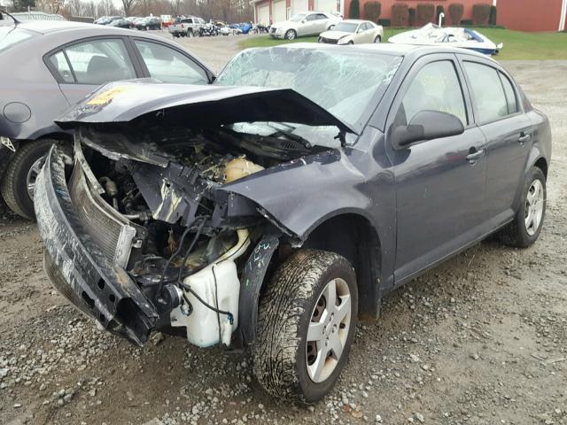 1G1AK58F487286418 - 2008 CHEVROLET COBALT LS GRAY photo 2