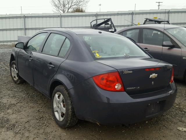 1G1AK58F487286418 - 2008 CHEVROLET COBALT LS GRAY photo 3