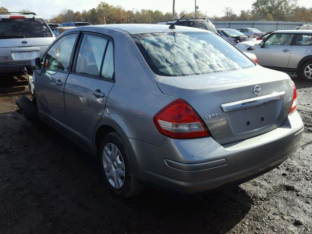 3N1BC1AP0AL383379 - 2010 NISSAN VERSA S GRAY photo 3