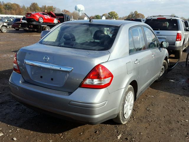 3N1BC1AP0AL383379 - 2010 NISSAN VERSA S GRAY photo 4