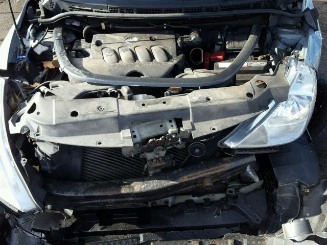 3N1BC1AP0AL383379 - 2010 NISSAN VERSA S GRAY photo 7