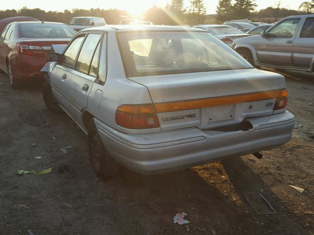 1FAPP14J1PW143748 - 1993 FORD ESCORT LX GRAY photo 3