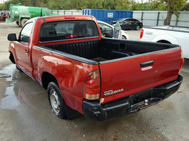 5TENX22N38Z542677 - 2008 TOYOTA TACOMA BURGUNDY photo 3