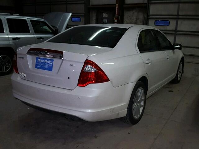 3FAHP0JA9CR430562 - 2012 FORD FUSION SEL WHITE photo 4