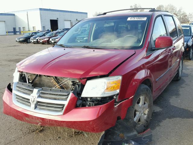 1D8HN54P68B130066 - 2008 DODGE GRAND CARA MAROON photo 2