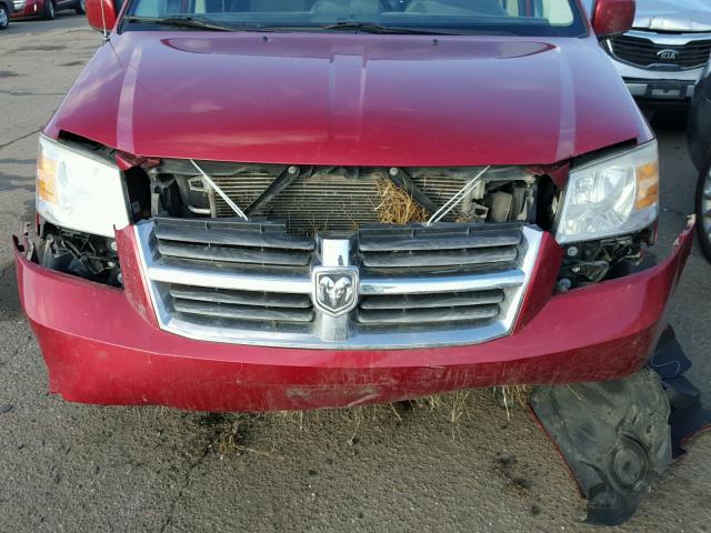 1D8HN54P68B130066 - 2008 DODGE GRAND CARA MAROON photo 9