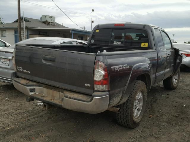 5TFUU4EN6DX055146 - 2013 TOYOTA TACOMA CHARCOAL photo 4