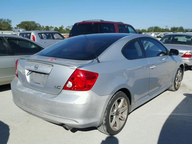 JTKDE177350006404 - 2005 TOYOTA SCION TC SILVER photo 4