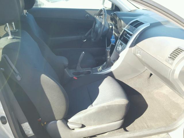 JTKDE177350006404 - 2005 TOYOTA SCION TC SILVER photo 5