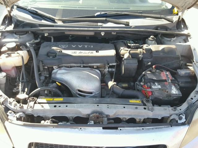 JTKDE177350006404 - 2005 TOYOTA SCION TC SILVER photo 7