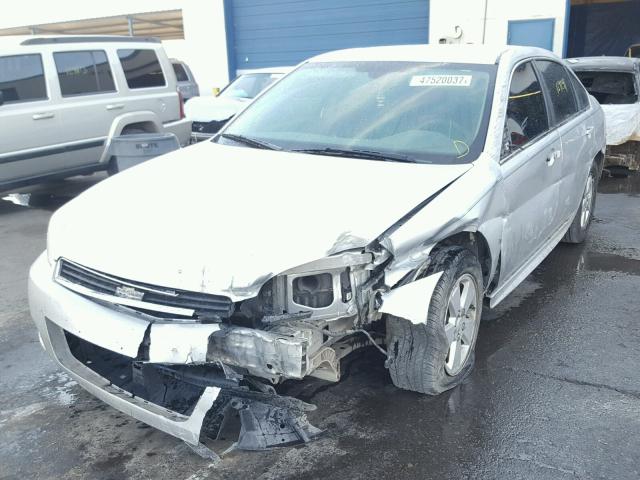 2G1WA5EK6A1109303 - 2010 CHEVROLET IMPALA LS SILVER photo 2