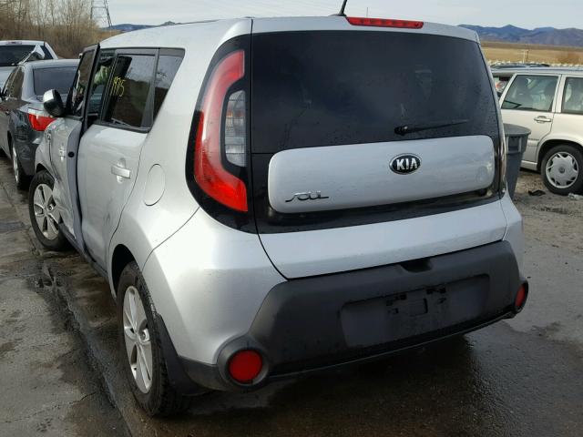 KNDJN2A22F7791973 - 2015 KIA SOUL SILVER photo 3