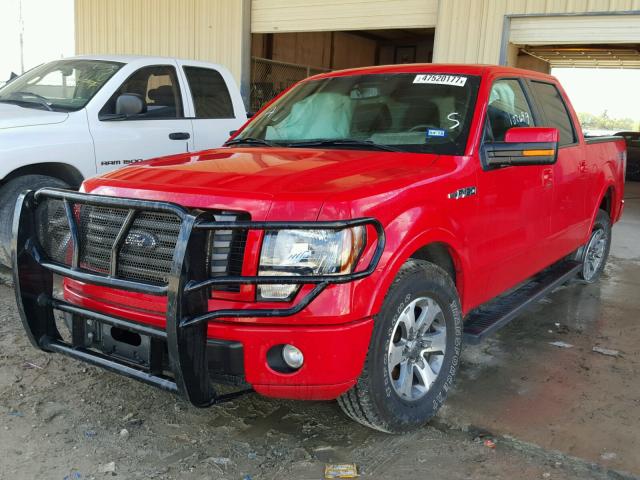 1FTFW1CF3CFB71938 - 2012 FORD F150 SUPER RED photo 2