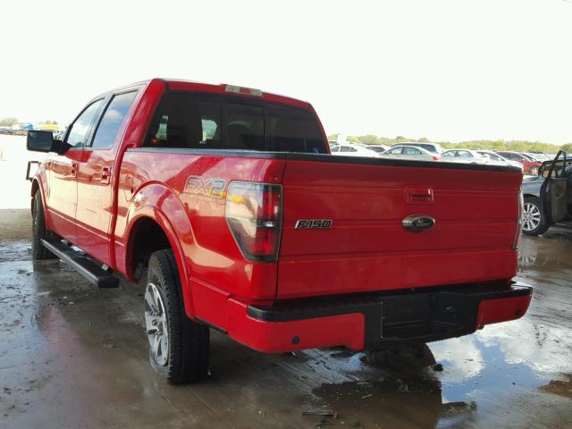 1FTFW1CF3CFB71938 - 2012 FORD F150 SUPER RED photo 3