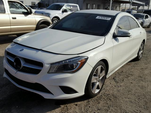 WDDSJ4EB6FN215455 - 2015 MERCEDES-BENZ CLA 250 WHITE photo 2