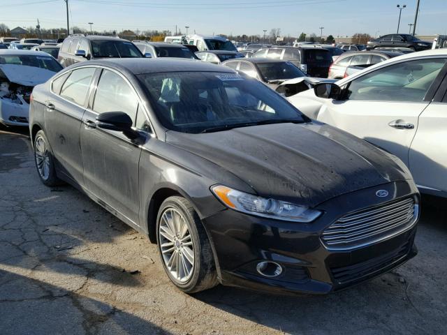 3FA6P0HR7DR377932 - 2013 FORD FUSION SE BLACK photo 1