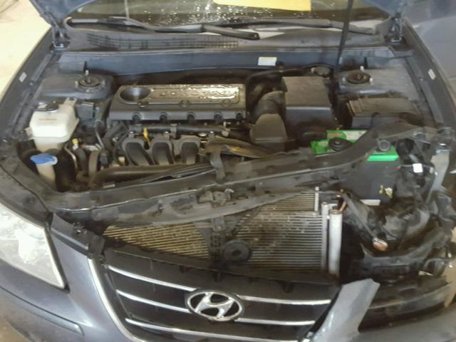 5NPET46C49H406515 - 2009 HYUNDAI SONATA GLS CHARCOAL photo 7