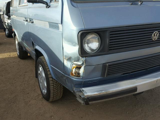 WV2YB025XFH087696 - 1985 VOLKSWAGEN VANAGON BU BLUE photo 9