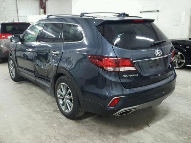 KM8SM4HF7HU201147 - 2017 HYUNDAI SANTA FE S BLUE photo 3