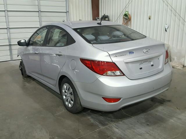 KMHCT4AE4FU802554 - 2015 HYUNDAI ACCENT GLS SILVER photo 3