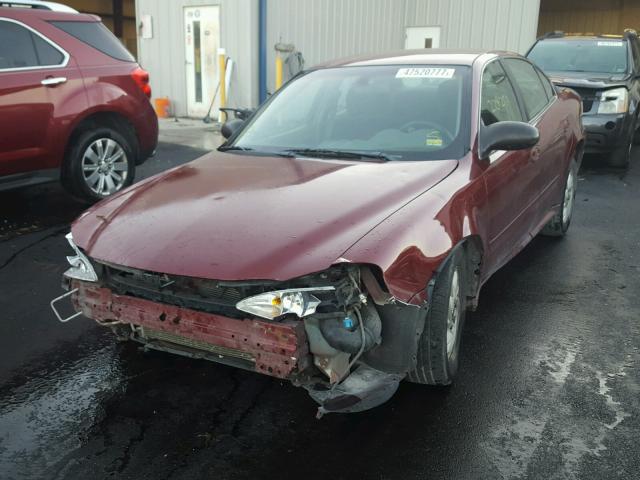 1G2NF52E43M573284 - 2003 PONTIAC GRAND AM S MAROON photo 2