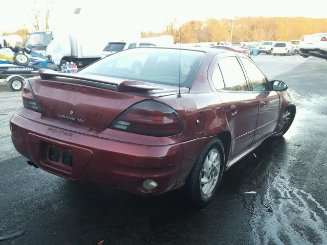 1G2NF52E43M573284 - 2003 PONTIAC GRAND AM S MAROON photo 4