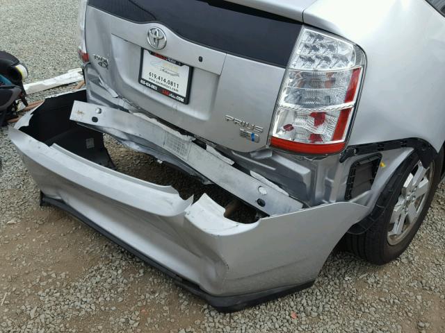 JTDKB20U087695181 - 2008 TOYOTA PRIUS SILVER photo 9