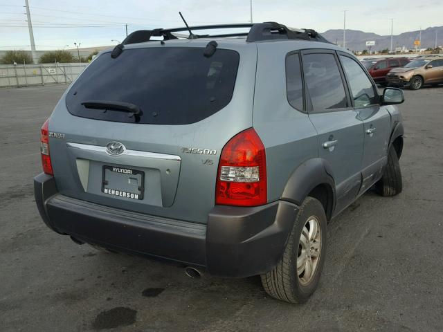 KM8JN12D26U421789 - 2006 HYUNDAI TUCSON GLS GREEN photo 4