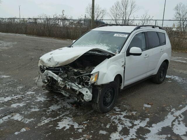 JA4MT31X78Z602725 - 2008 MITSUBISHI OUTLANDER WHITE photo 2