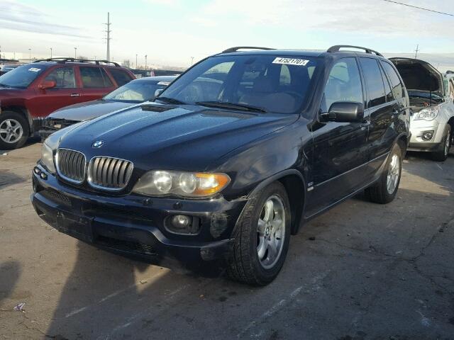 5UXFA13594LU25871 - 2004 BMW X5 3.0I BLACK photo 2