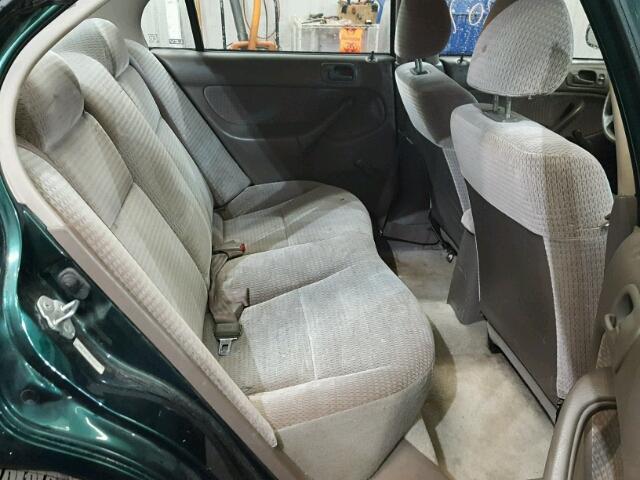 2HGEJ6615XH540179 - 1999 HONDA CIVIC BASE GREEN photo 6