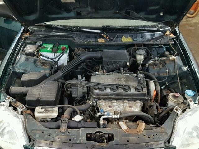 2HGEJ6615XH540179 - 1999 HONDA CIVIC BASE GREEN photo 7