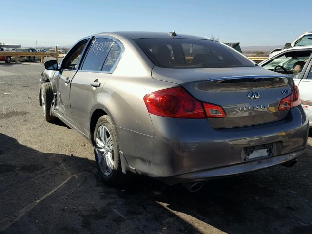 JN1CV6AR9BM403505 - 2011 INFINITI G37 GRAY photo 3