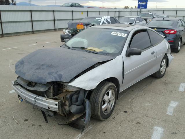 1G1JF12F937265384 - 2003 CHEVROLET CAVALIER L SILVER photo 2