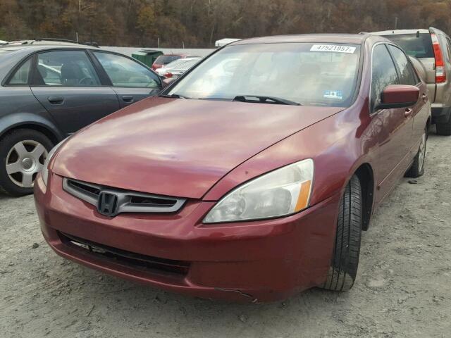 1HGCM66535A048800 - 2005 HONDA ACCORD EX RED photo 2