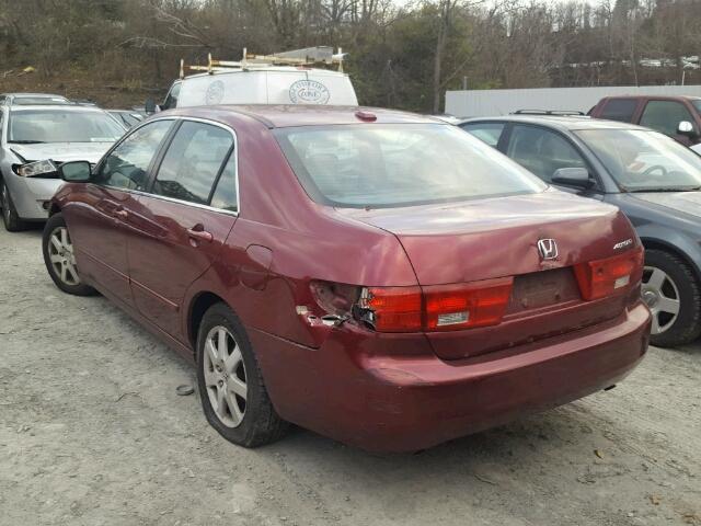 1HGCM66535A048800 - 2005 HONDA ACCORD EX RED photo 3