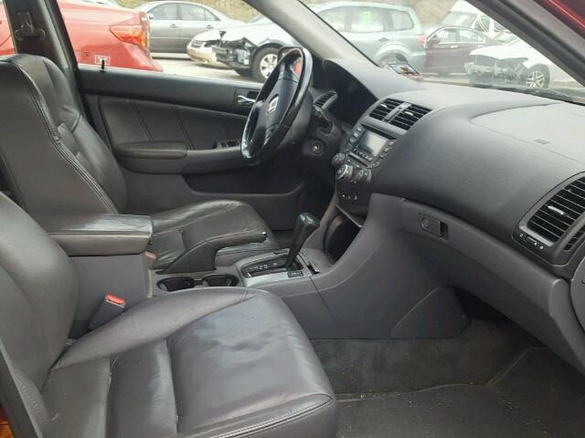 1HGCM66535A048800 - 2005 HONDA ACCORD EX RED photo 5