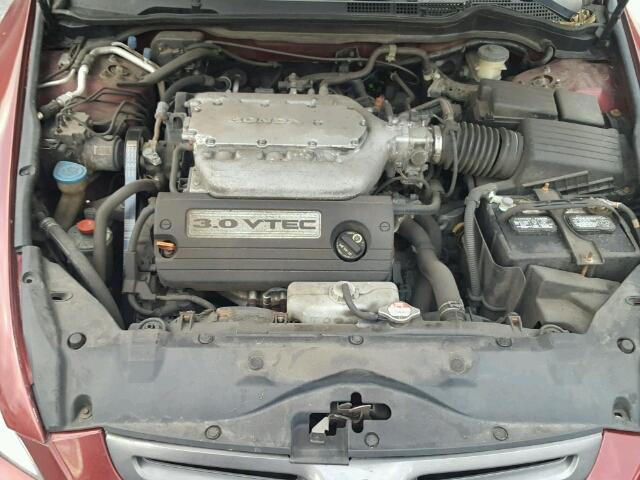 1HGCM66535A048800 - 2005 HONDA ACCORD EX RED photo 7