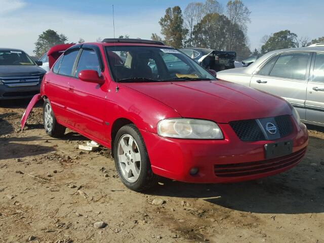 3N1CB51A26L553971 - 2006 NISSAN SENTRA 1.8 RED photo 1