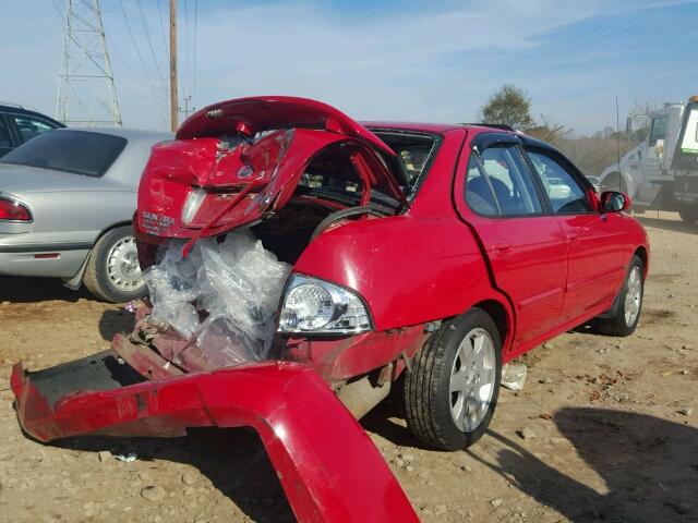 3N1CB51A26L553971 - 2006 NISSAN SENTRA 1.8 RED photo 4