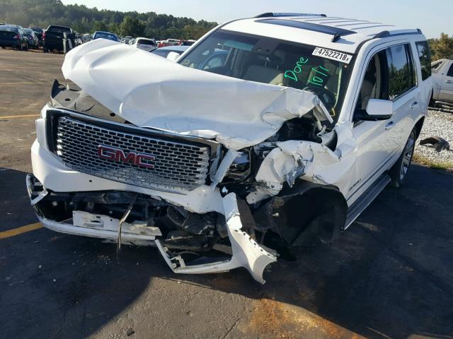 1GKS1CKJ2FR263614 - 2015 GMC YUKON DENA WHITE photo 2