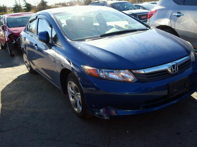 2HGFB2F59CH553279 - 2012 HONDA CIVIC LX BLUE photo 1